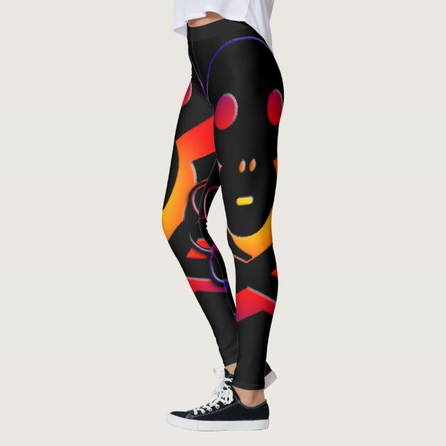 Leggings com caveiras legal (Esquerda)