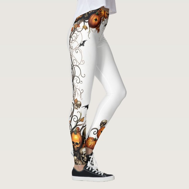 🎃 Leggings com caveiras "Spook-tacular"! 🎃 (Direita)