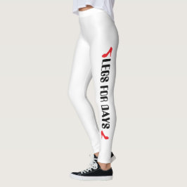 Leggings com Citação Personalizada de Salto Alto