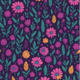 Leggings com Colorido Padrão Floral – Botânica Vib