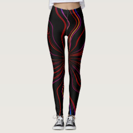 Leggings com design de arte única