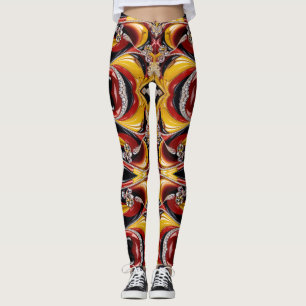 Leggings com design de cores belgas
