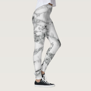 Leggings com Design de Mármore