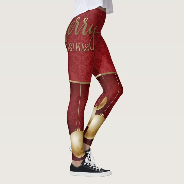 Leggings com Enfeites de Natal (Direita)