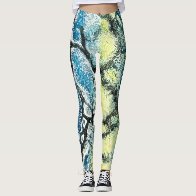 Leggings com escamas deslumbrantes (Frente)