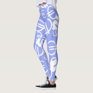 Leggings com Estampa de Dinheiro Euro Dólares Incr