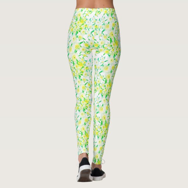 Leggings com Estampa de Flores de Figos Azedos Fun (Verso)