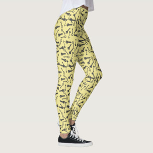 Leggings com Estampa de Formas Diferentes e Funky