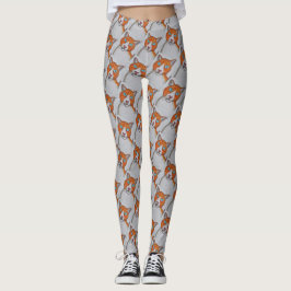 Leggings com estampa de gato
