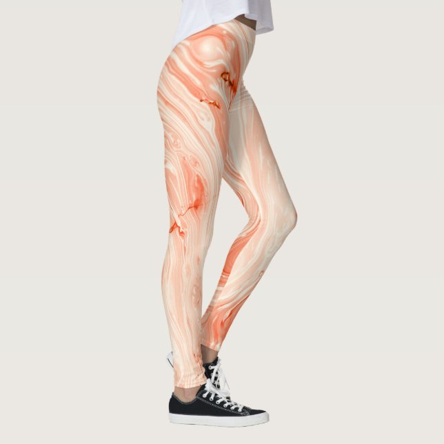 Leggings com Estampa de Mármore (Direita)