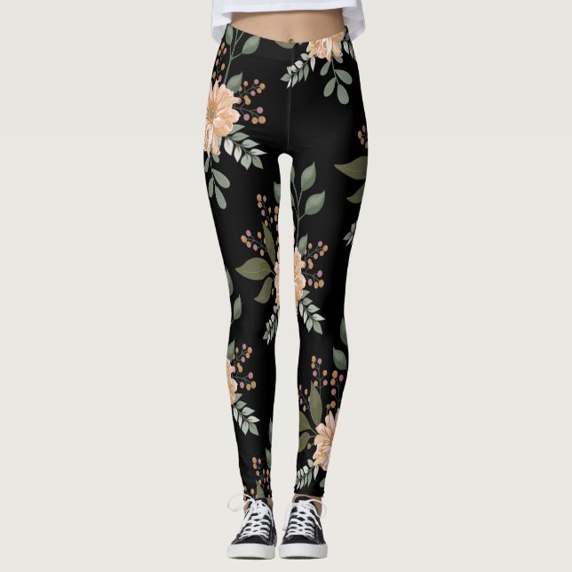 Leggings com Estampa Floral (Frente)