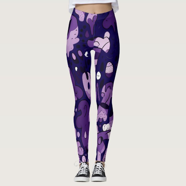 Leggings com Estampa Floral Total (Frente)
