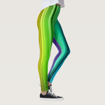 Leggings com Gradiente Listrado