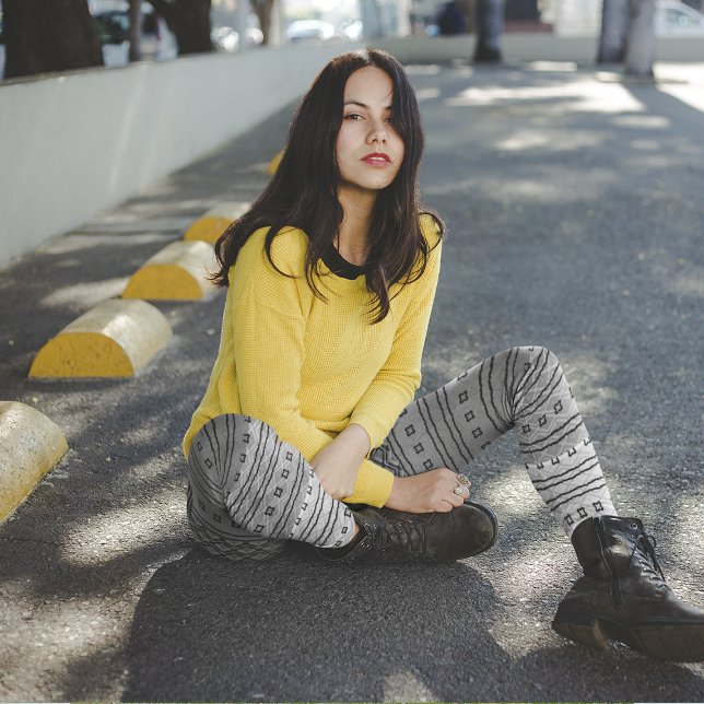 Leggings com Gradiente Preto Cinza Padrão (Criador carregado)
