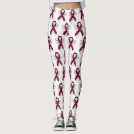 Leggings com Laço de Conscientização sobre Aneuris