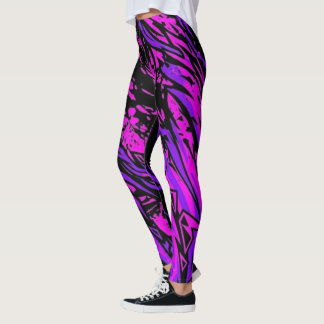 Leggings com Listras de Bio-Perigo - Padrão Femini