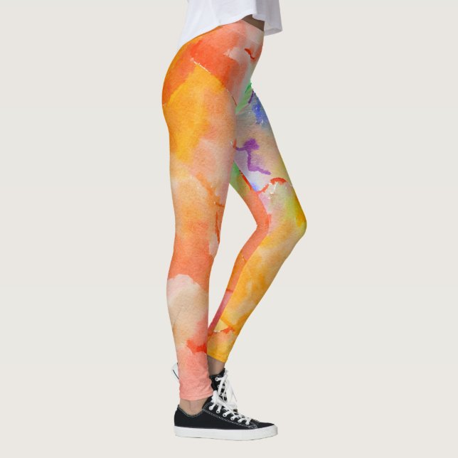 Leggings com Manchas de Tinta  (Direita)