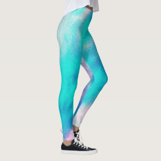 Leggings com Manchas de Tinta