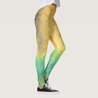 Leggings com Manchas de Tinta