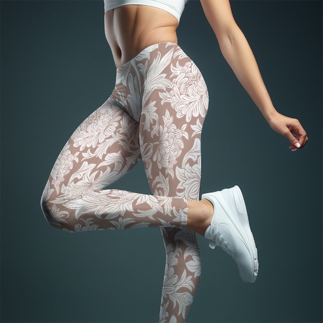 Leggings com Padrão de Crisântemo de William Morri (Criador carregado)