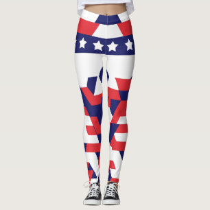 Leggings com Padrão de Estrela Geométrica para 4 d
