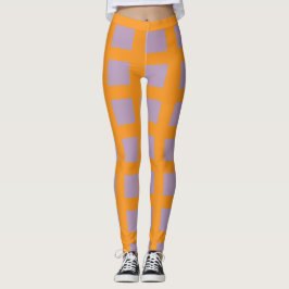 Leggings com Padrão de Xadrez