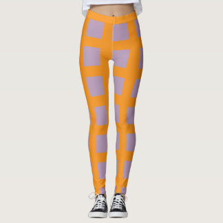 Leggings com Padrão de Xadrez