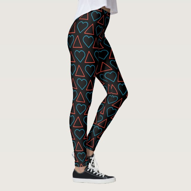 Leggings com Padrão "Encontre o Amor na Mudança" (Direita)