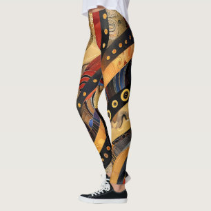 Leggings com Padrão Tribal Africano