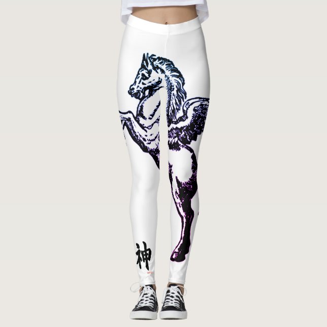 Leggings COM PEGASUS COM KANJI PARA DEUS (Frente)