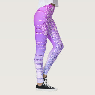 Leggings com Purpurina Violeta