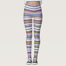 Leggings com risca-impressão