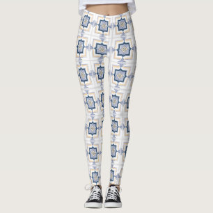 Leggings com um padrão geométrico