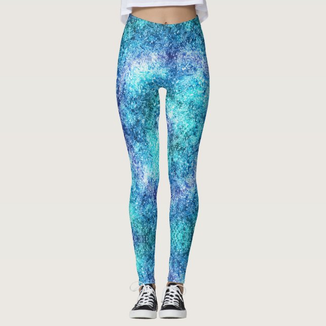 Leggings com várias cores da bateria (Frente)