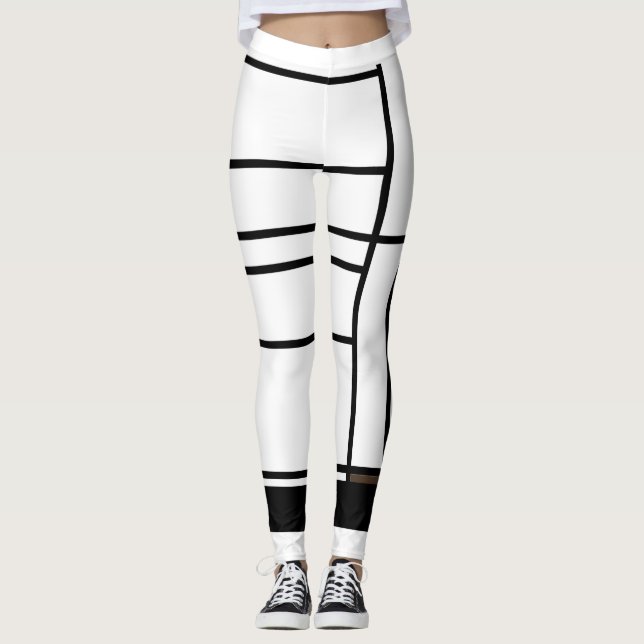 Leggings Composição I com marrom (Frente)