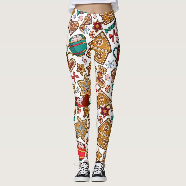 Leggings Cookies de Férias (Frente)