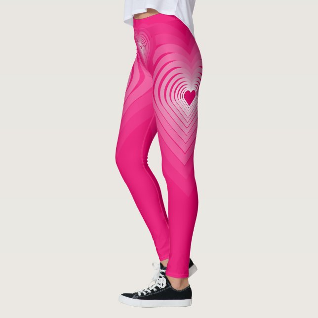 Leggings cor-de-rosa com coração (Esquerda)