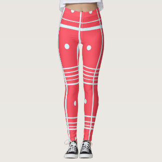 Leggings cor-de-rosa impressas