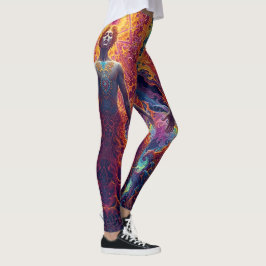 Leggings Cósmicas De Renascimento - Ar Visionário