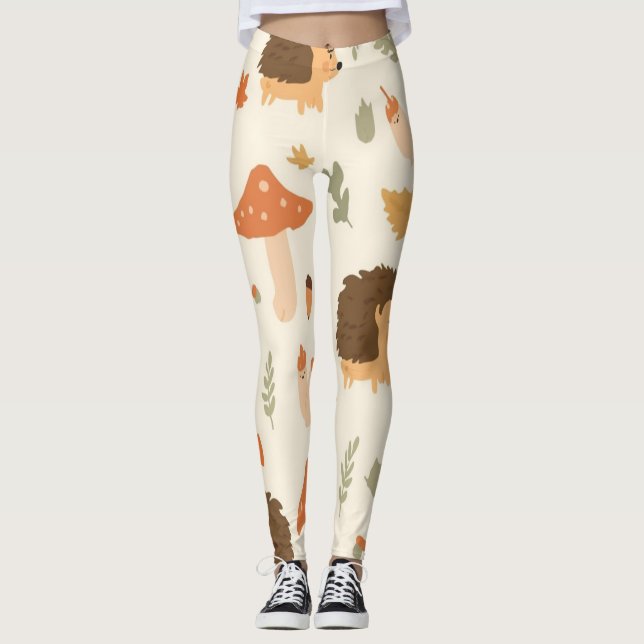 Leggings Cottagecoreouriço (Frente)
