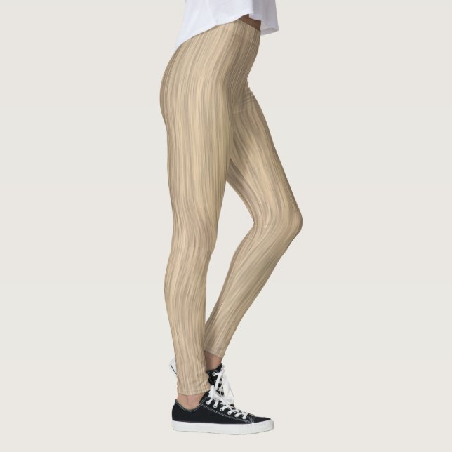 Leggings Country Style com Estampa de Madeira Desb (Direita)