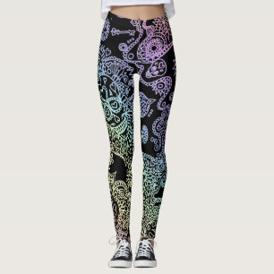 Leggings Crânio Açucarado