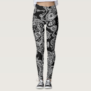 Leggings Crânio Açucarado