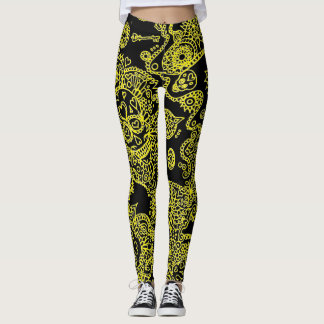 Leggings Crânio Açucarado