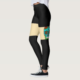 Leggings Crânio Açucarado
