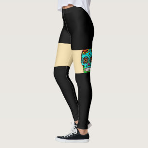 Leggings Crânio Açucarado