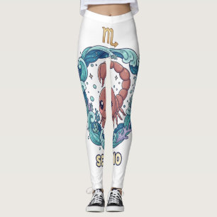 Leggings Cute Kawaii do Signo de Escorpião