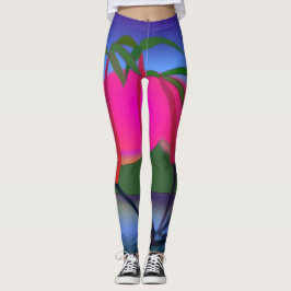 Leggings da árvore palma