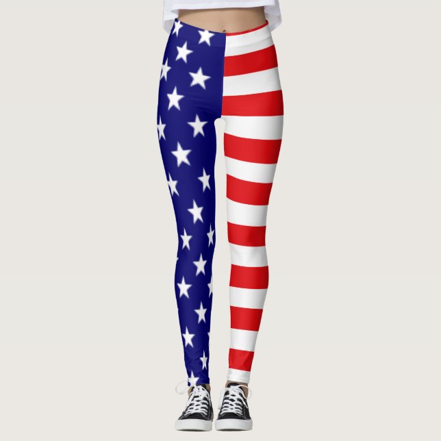 Leggings da Bandeira Americana (Frente)