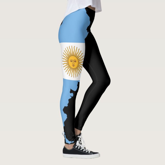 Leggings da Bandeira da Argentina - Presente Perso (Direita)